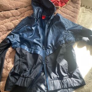 Nike Women's Blue and Black Jacket